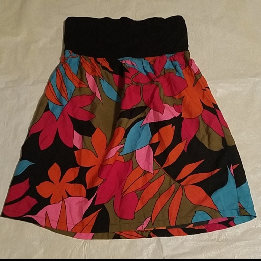 Roxy sleeveless Tropical Design Beach Coverup SM